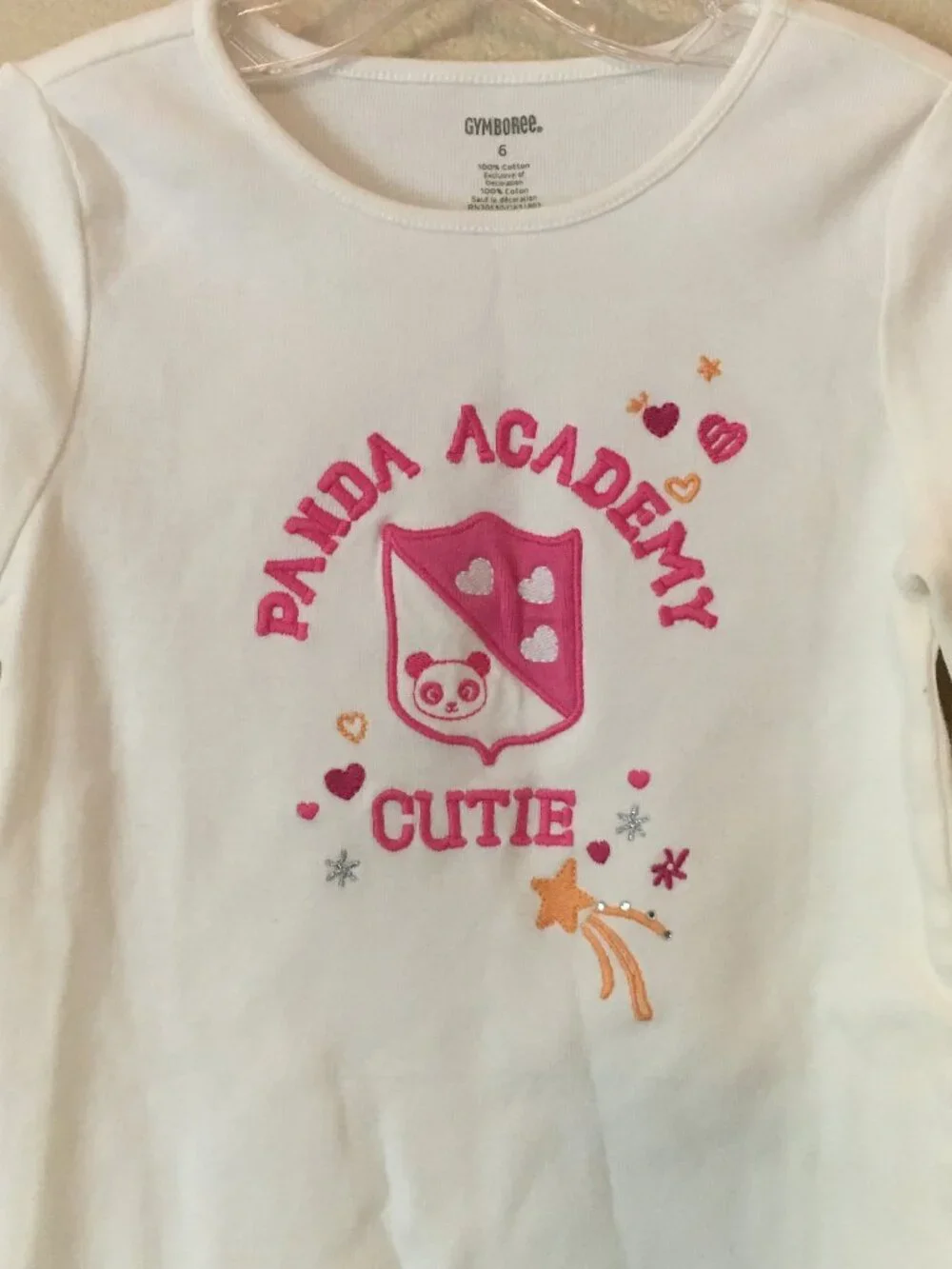 Panda Academy Pink Skirt Outfit 6 Cream Shirt Fuchsia Tiered Ruffle Gymboree